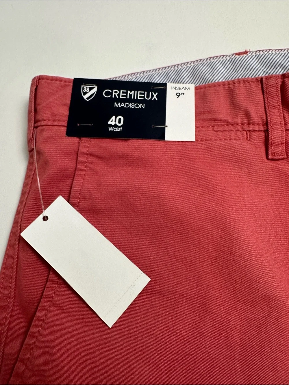Cremieux men’s‎ size 40 Madison comfort stretch shorts 9 inch flat front (new)